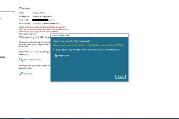 Windows 10 Etkinleştirme Hatası Nasıl Düzeltilir (Hata Kodu 0x800705b4)