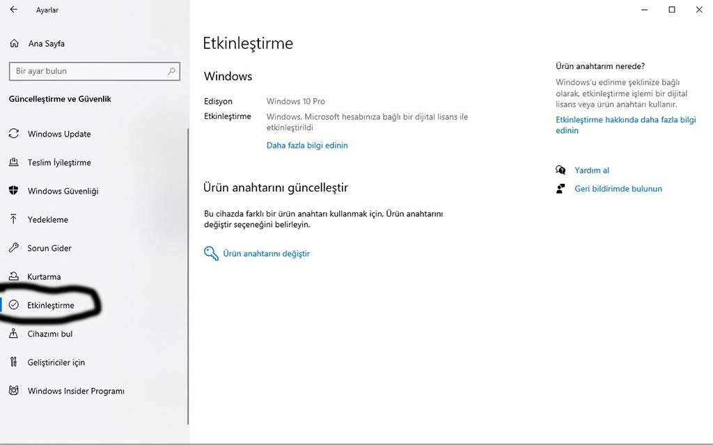 Windows 10 Etkinleştirme Hatası Nasıl Düzeltilir (Hata Kodu 0x800705b4) Windows 10 Etkinleştirme Ekranı